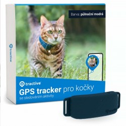 GPS izsekotājs Tractive kaķiem -  pusnakts zils